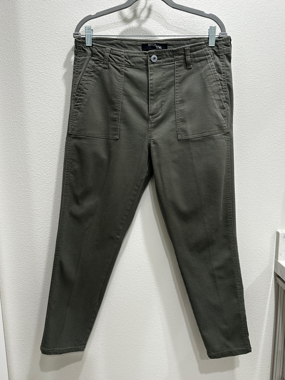 Women’s Olive Green Utility Chino Pants